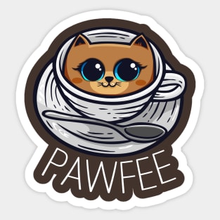 Pawfee Sticker